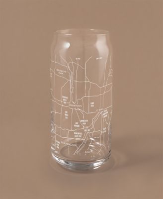 The Can Minneapolis Map Everyday Glassware, Set of 2