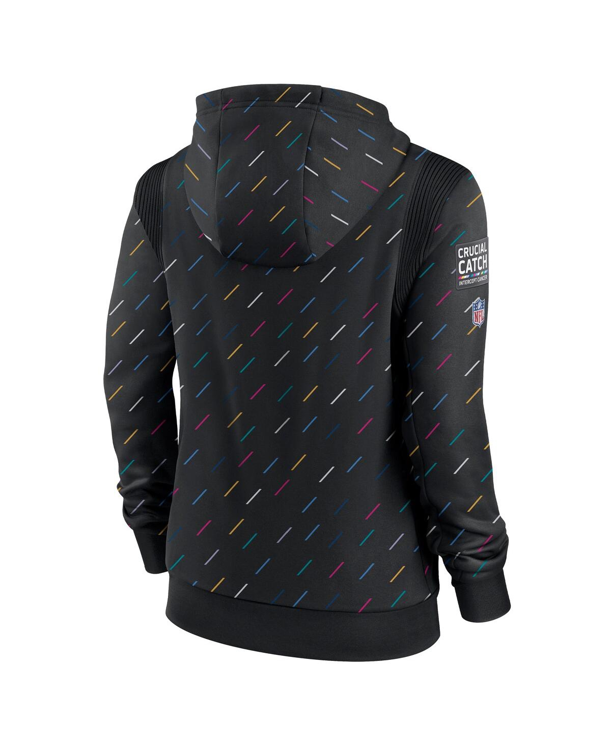 Nike Women'sCarolina Panthers Nfl Crucial Catch Therma Pullover Hoodie - Anthracite