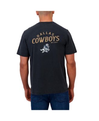 Men's Black Dallas Cowboys Washed Henley T-Shirt