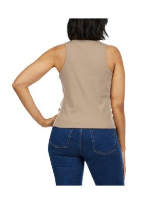 Women's Tan New York Mets Tonal Tank Top