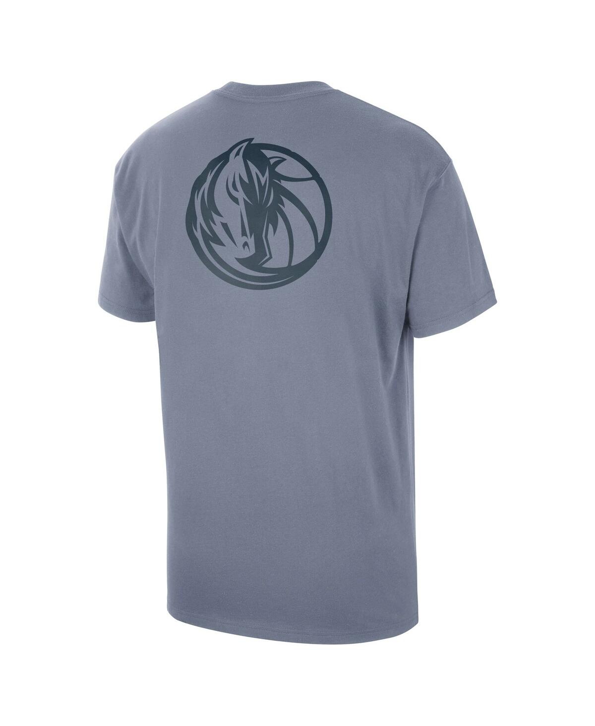 Jordan Men'sDallas Mavericks Statement Edition Jumpman Flight Heavyweight T-Shirt - Blue