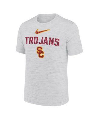 Men's White USC Trojans Campus Slant Velocity Performance T-Shirt