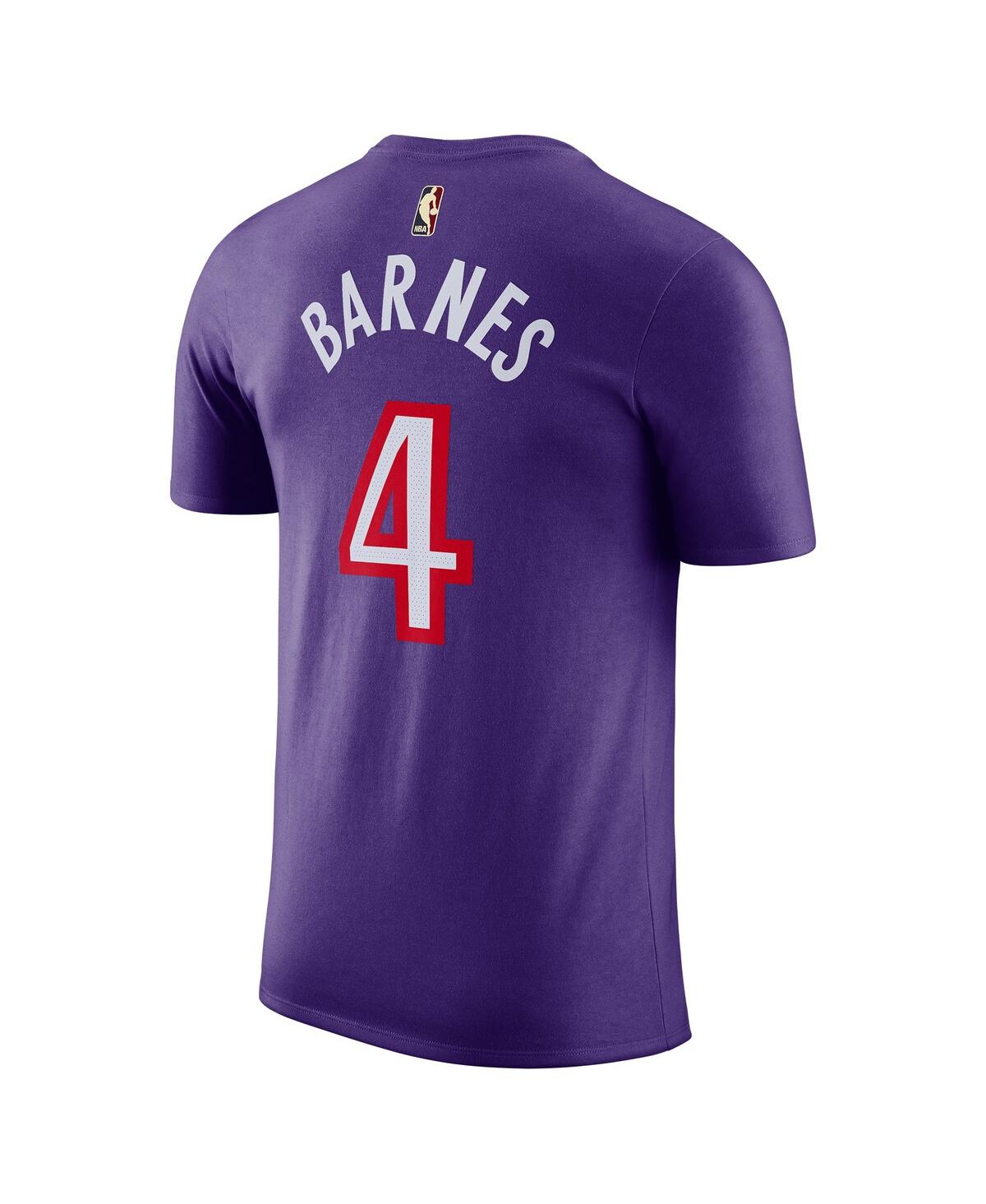 Nike Men's Scottie BarnesToronto Raptors Classic Edition Name Number T-Shirt - Purple