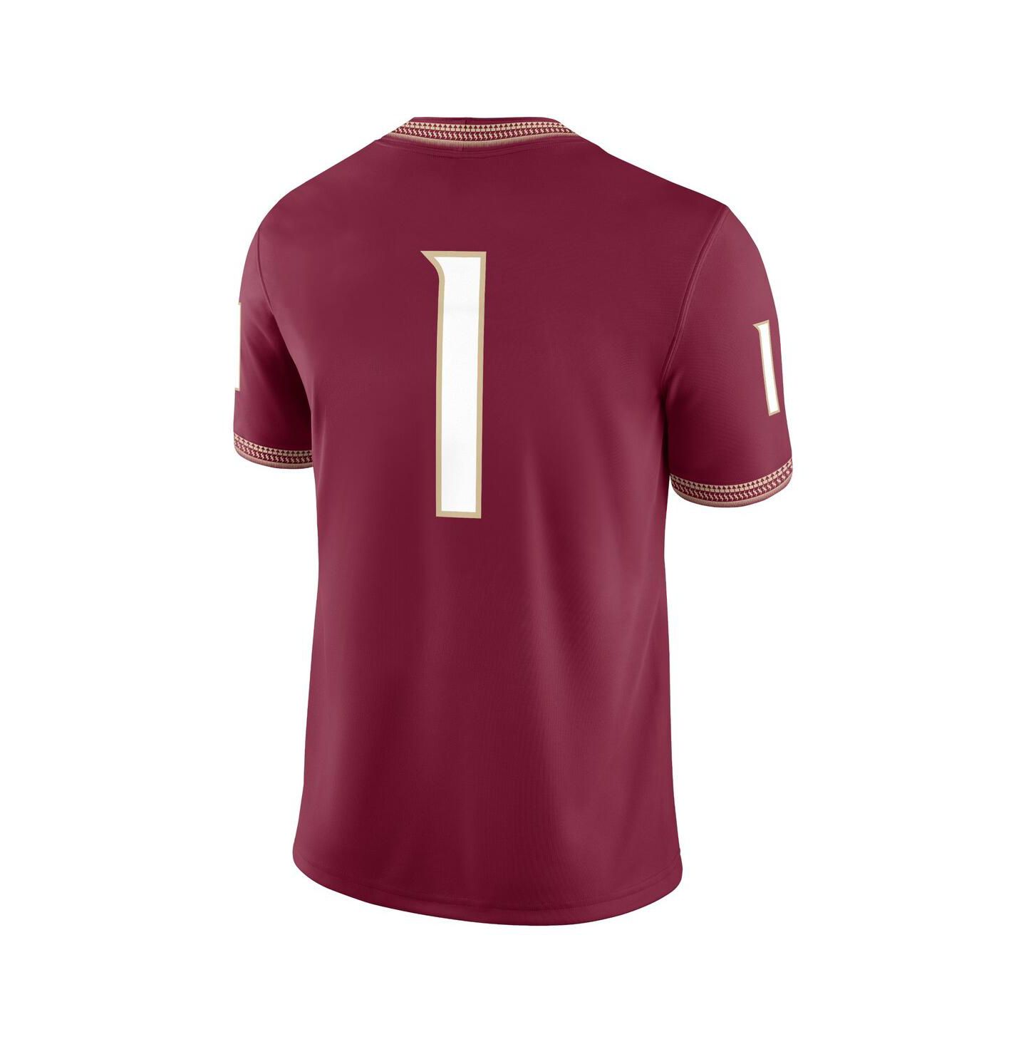 Мужской топ Nike 1 Garnet Florida State Seminoles Game Jersey — фото 2