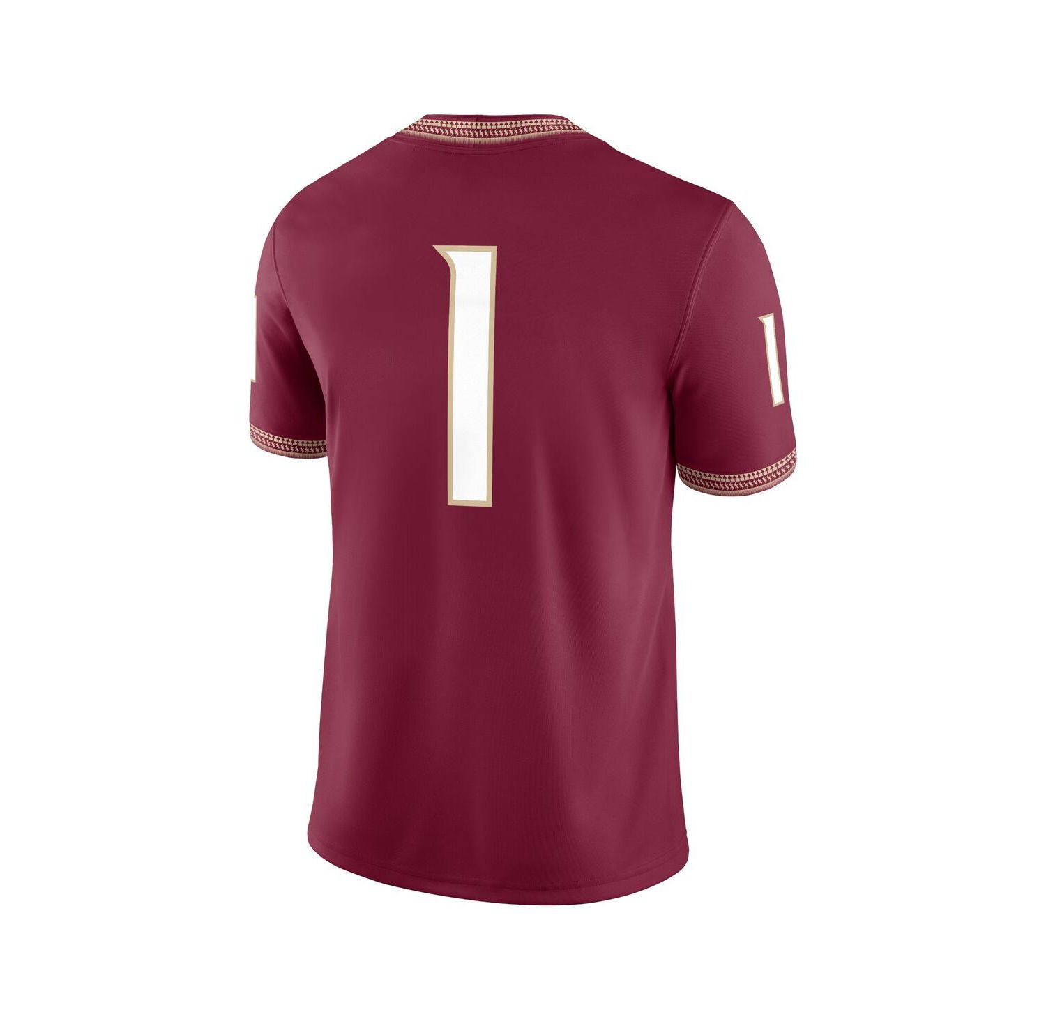 Men's 1 Garnet Florida State Seminoles Game Jersey
