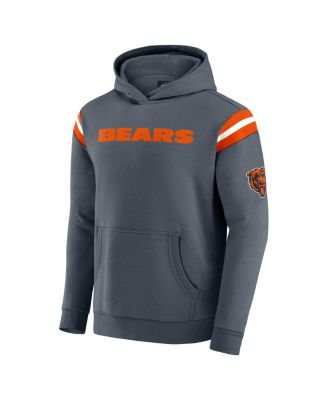 Men's Gray Chicago Bears Football Pullover Hoodie