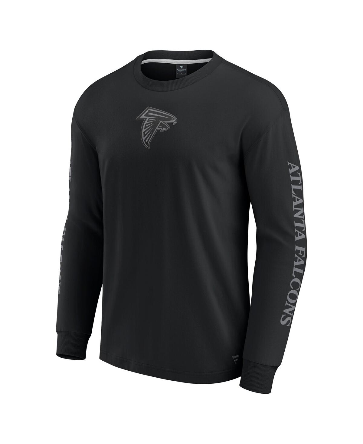 Fanatics Men's And Women's Black Atlanta Falcons Elements Strive Long Sleeve T-shirt In Black