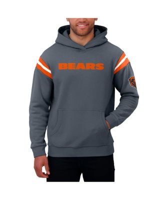 Men's Gray Chicago Bears Football Pullover Hoodie