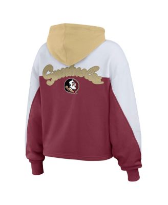 Women's Garnet Florida State Seminoles Color-Block Full-Zip Hoodie