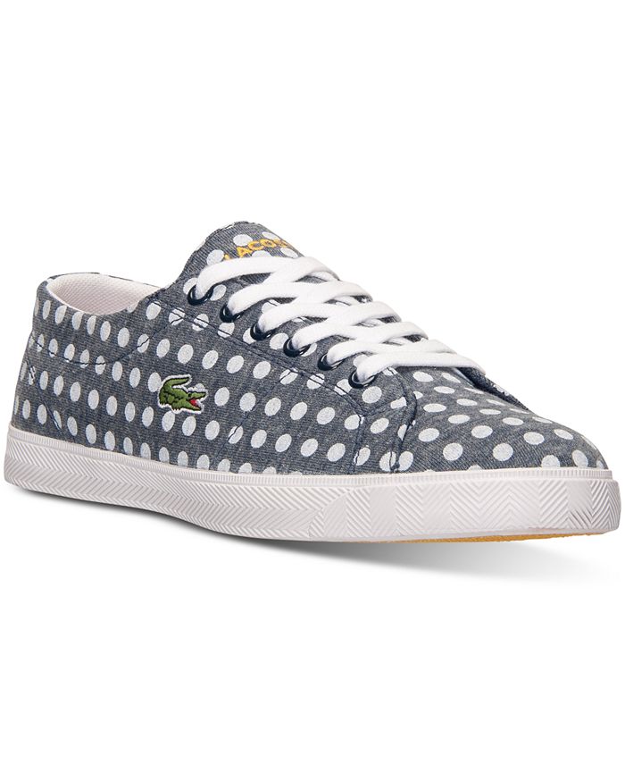 Lacoste Big Girls Marcel Polka Dot Casual Sneakers from Finish