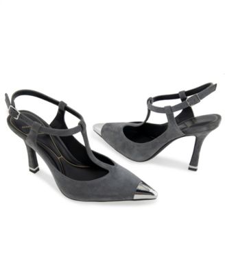 Women's Romi Cap Toe T-Strap Pumps