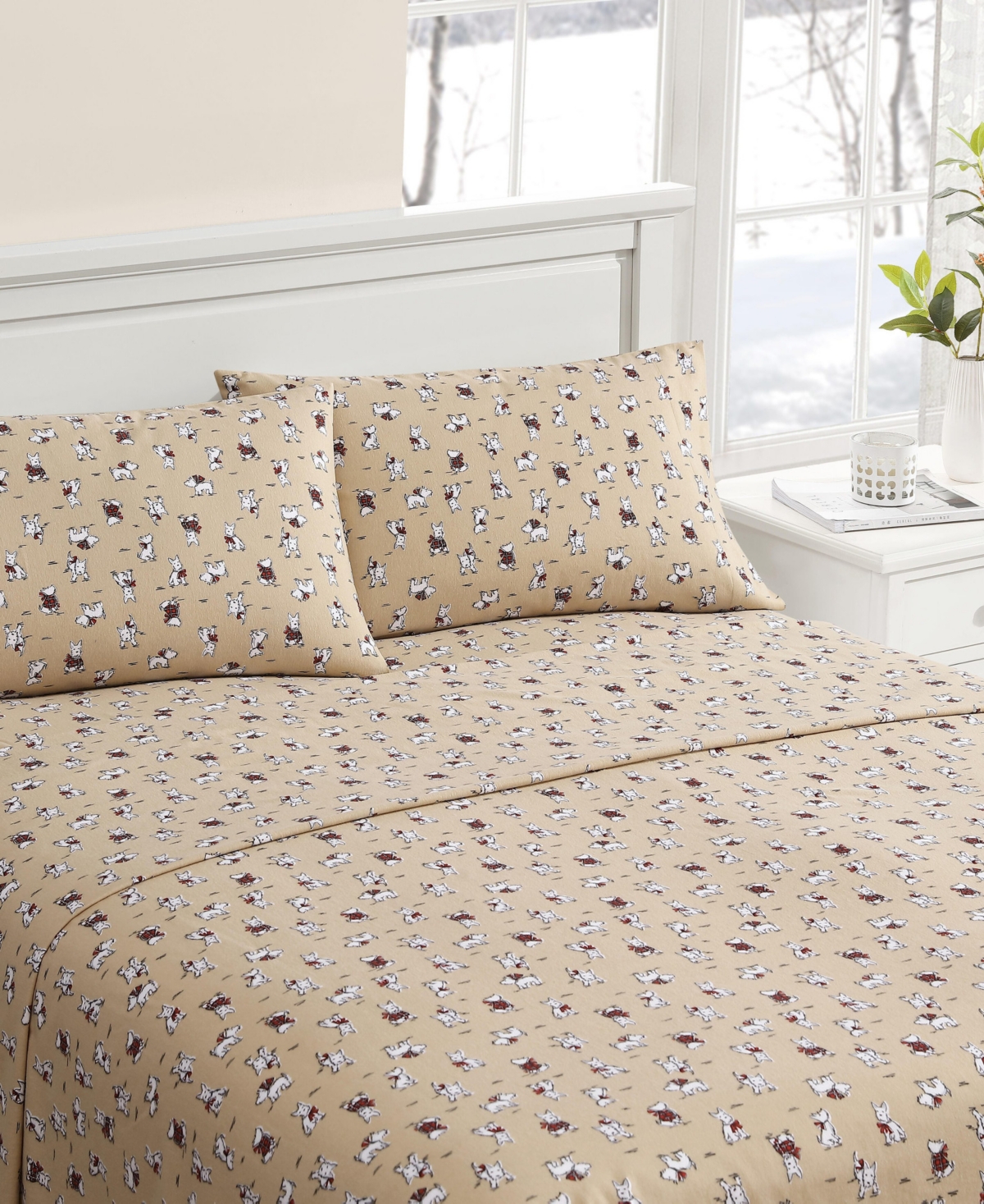 Laura Ashley Flannel 4 -pc. Sheet Set, Full