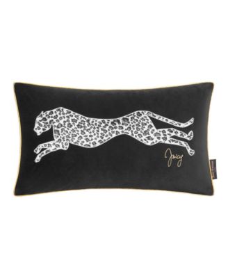 Velvet Cheetah Decorative Pillow, 14" x 24