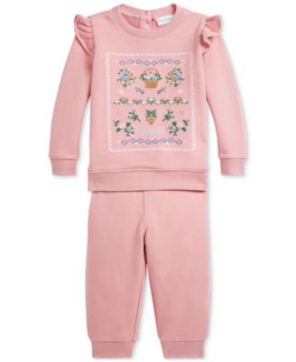 Polo Ralph Lauren - Baby Ruffled Fleece Sweatshirt & Pants Set