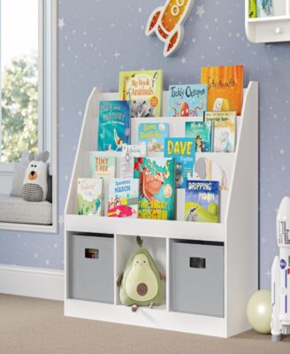 Kids Bookrack with Three Cubbies