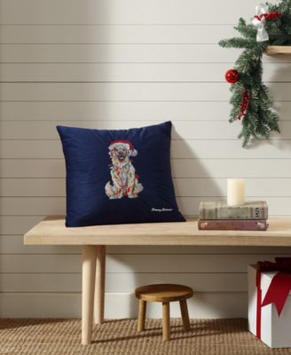 Holiday Retriever Felt Decorative Pillow, 20" x 20"