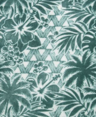 CLOSEOUT! Home Lanikai Fronds Flannel Blanket, King