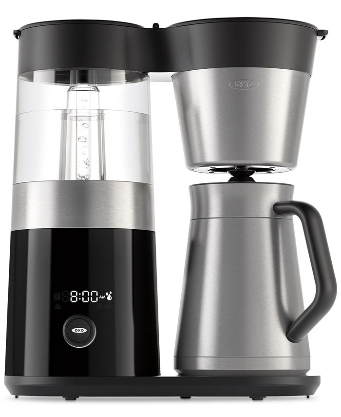 OXO Brew 9 Cup Stainless Steel Coffee Maker,Silver, Black