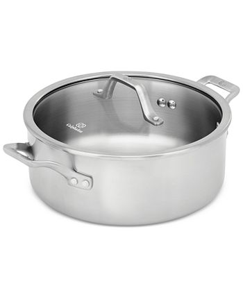 Calphalon Signature Stainless Steel 5 Qt. Dutch Oven with Cover - Macy's