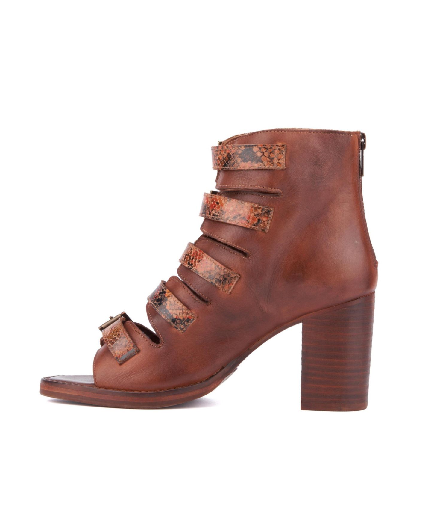 Женские сандалии Vintage Foundry Co Lauralyn Heel, цвет: Коньячный — фото 4