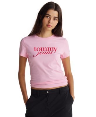 Tommy Jeans - Women's Slim Essential Script Logo T-Shirt