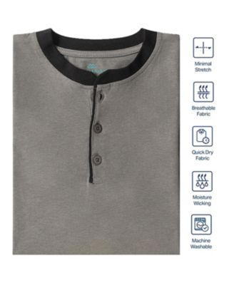 Men's Short Sleeve Henley T-Shirt