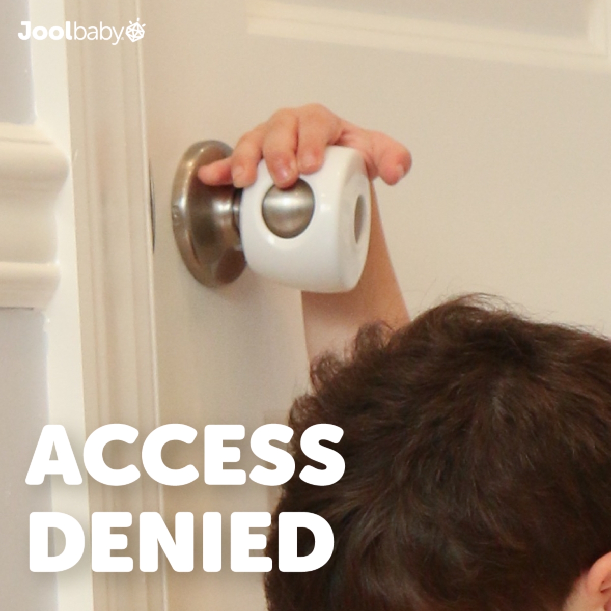 Jool Baby Toddler Door Knob Covers, Childproof, for spherical/Round Doorknobs Safety (4 Pack)