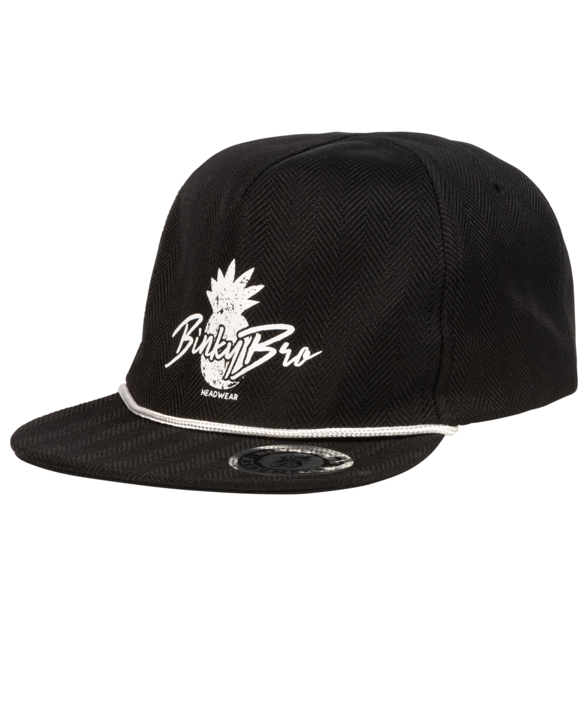 Mens V-Land Snapback Hat - Black