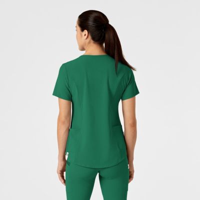 Women's RENEW Zip Accent Scrub Top