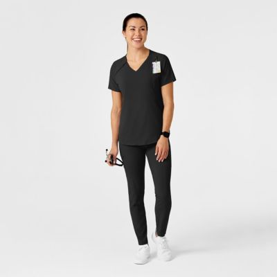 Women's RENEW Zip Accent Scrub Top