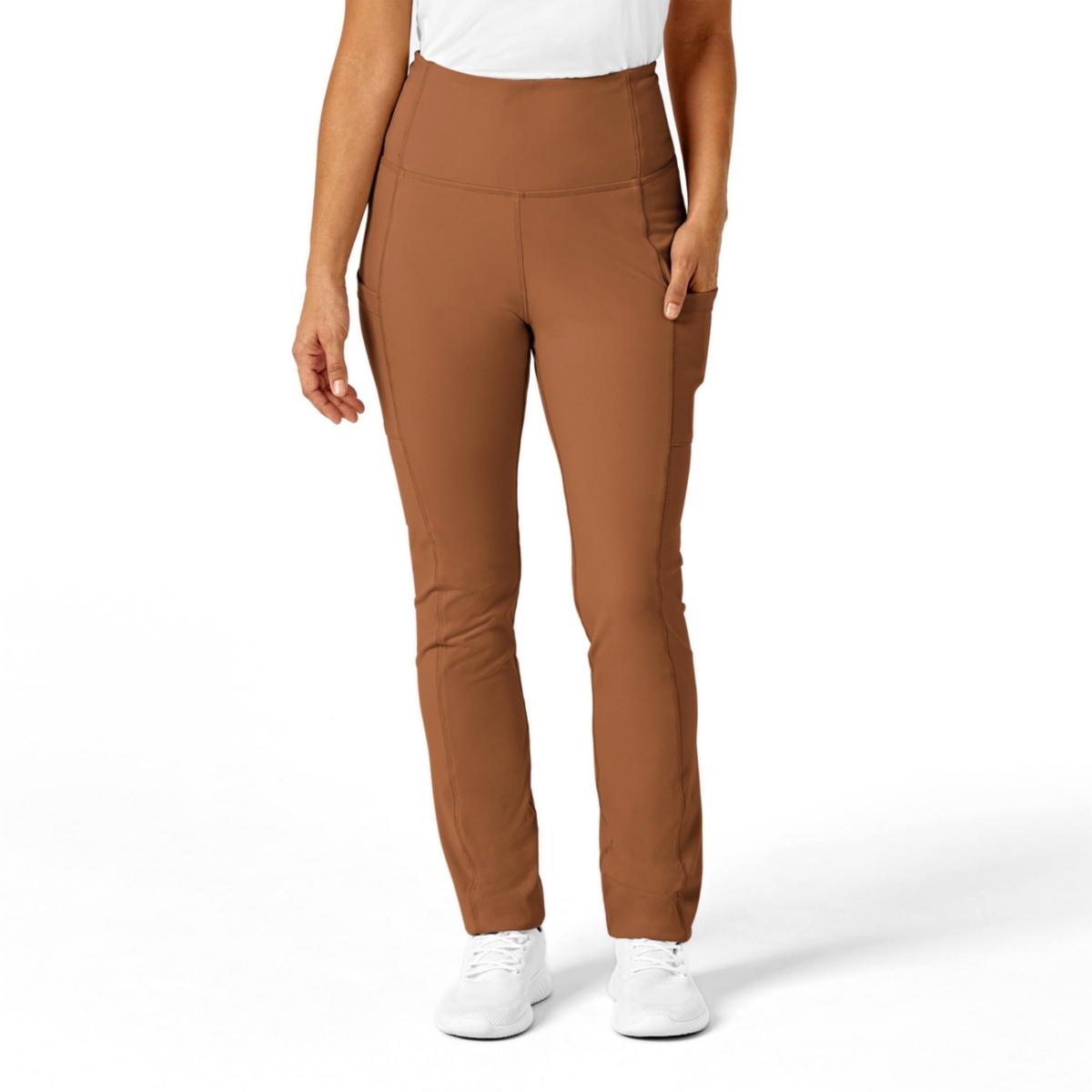 Women's Renew Straight Leg Yoga Scrub Pant - Wine