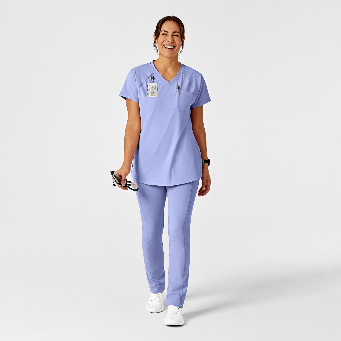 Женские брюки Wink Renew Straight Leg Yoga Scrub Pant Regular, цвет: Синий — фото 3