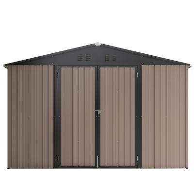 Streamdale 10' Metal Storage Shed with Lockable Doors