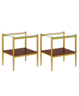 Glass Coffee & End Table Set (3-Piece)