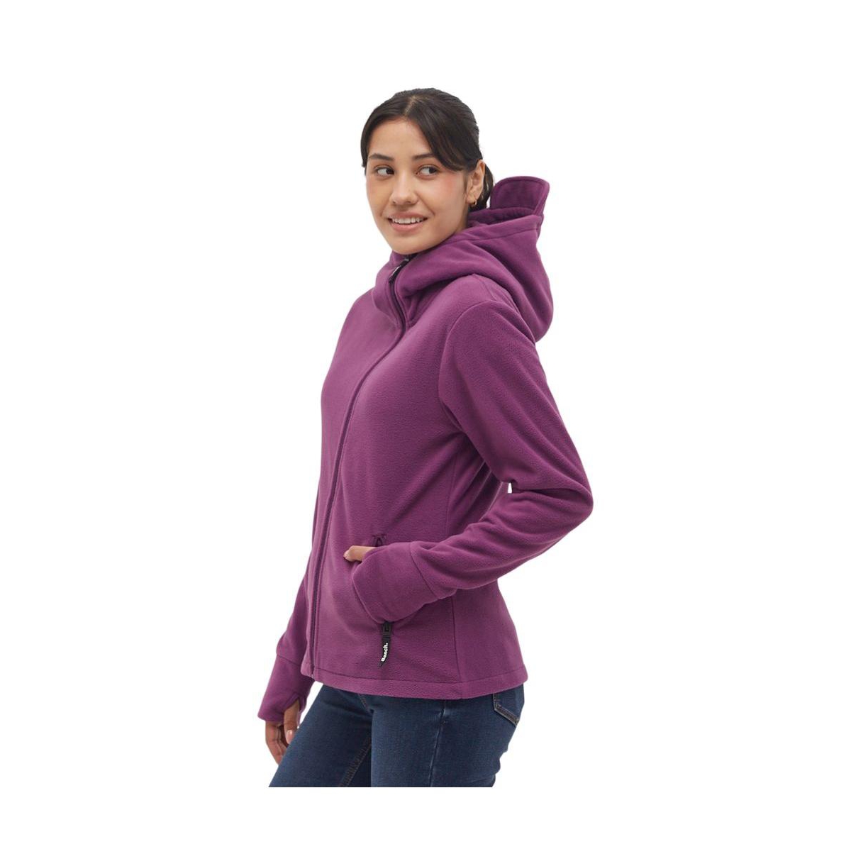 Bench Dna Women's Ninja Microfleece Asymmetric Zip-Up