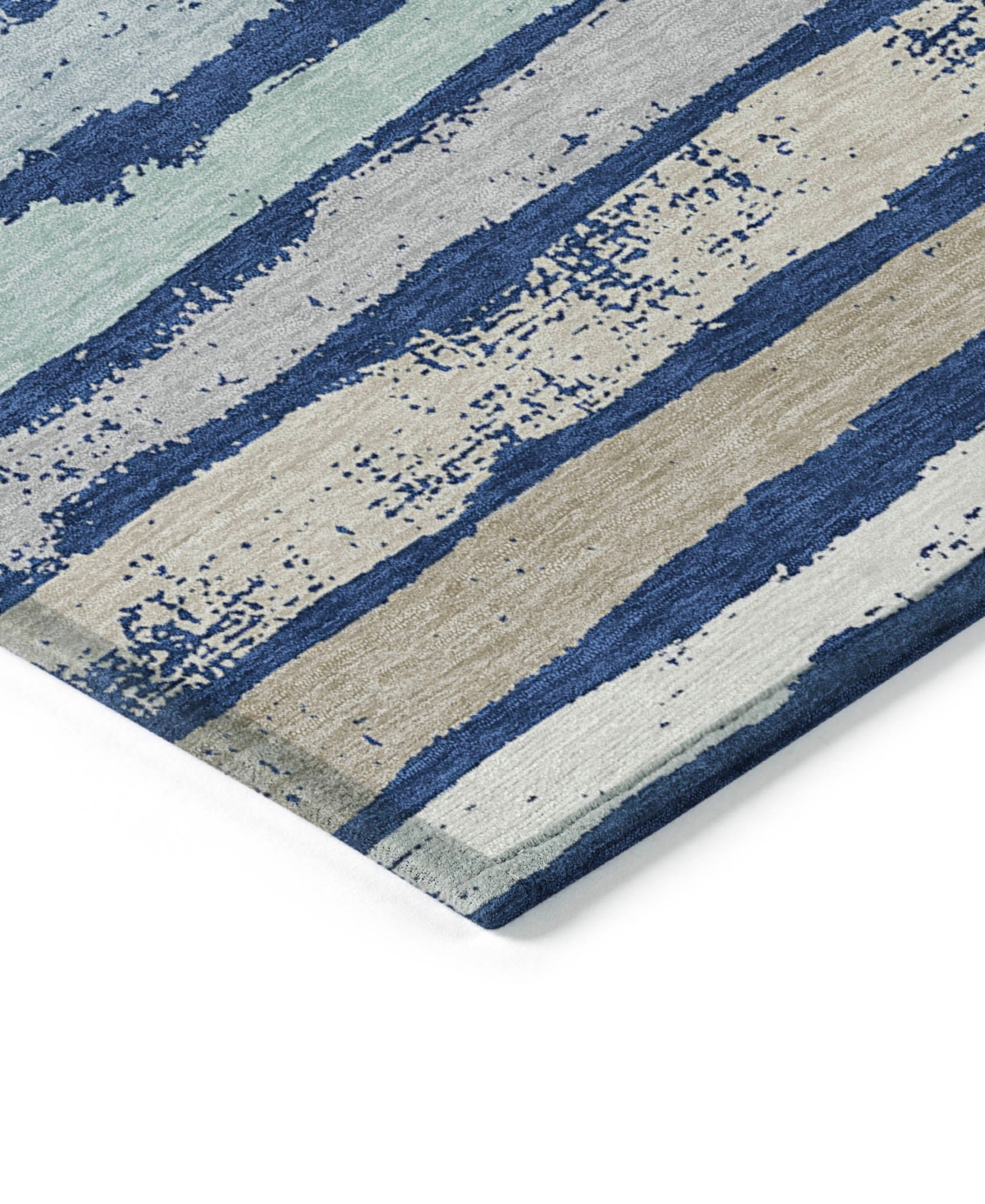 Addison Chantille Machine Washable Acn1019 2'3''x7'6'' Runner Area Rug In Navy