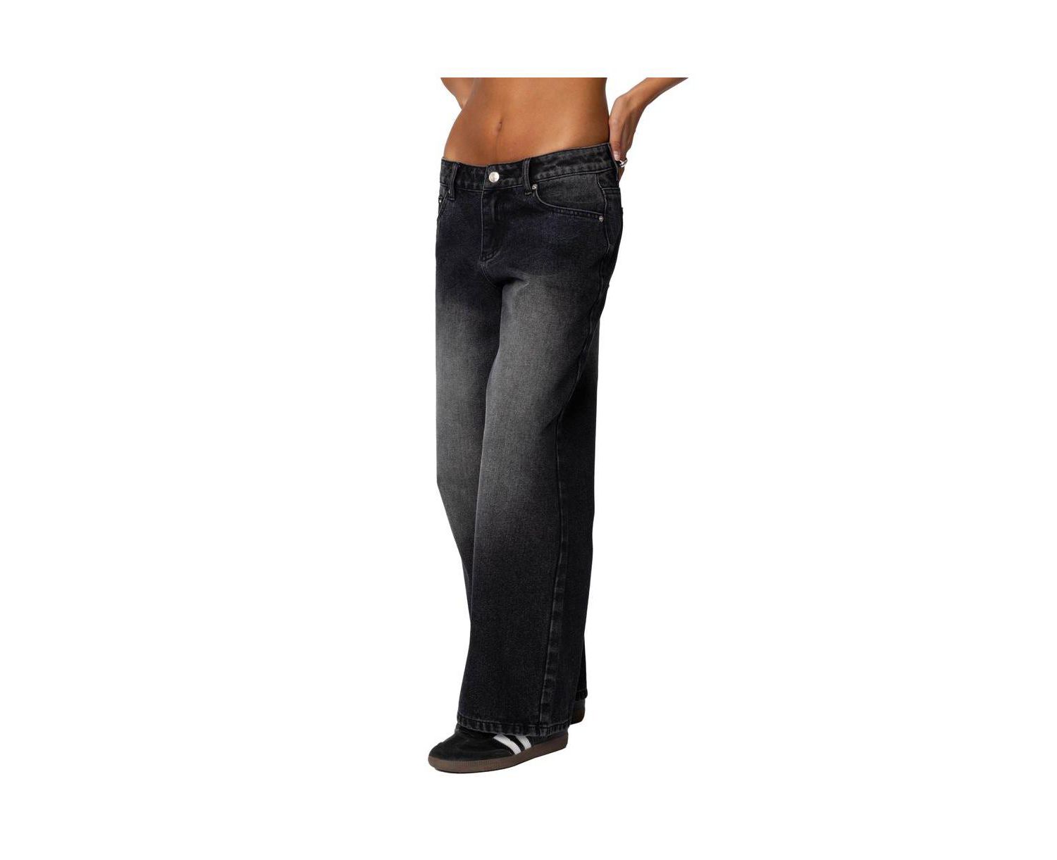 Women's Magda Low Rise Acid Wash Jeans
