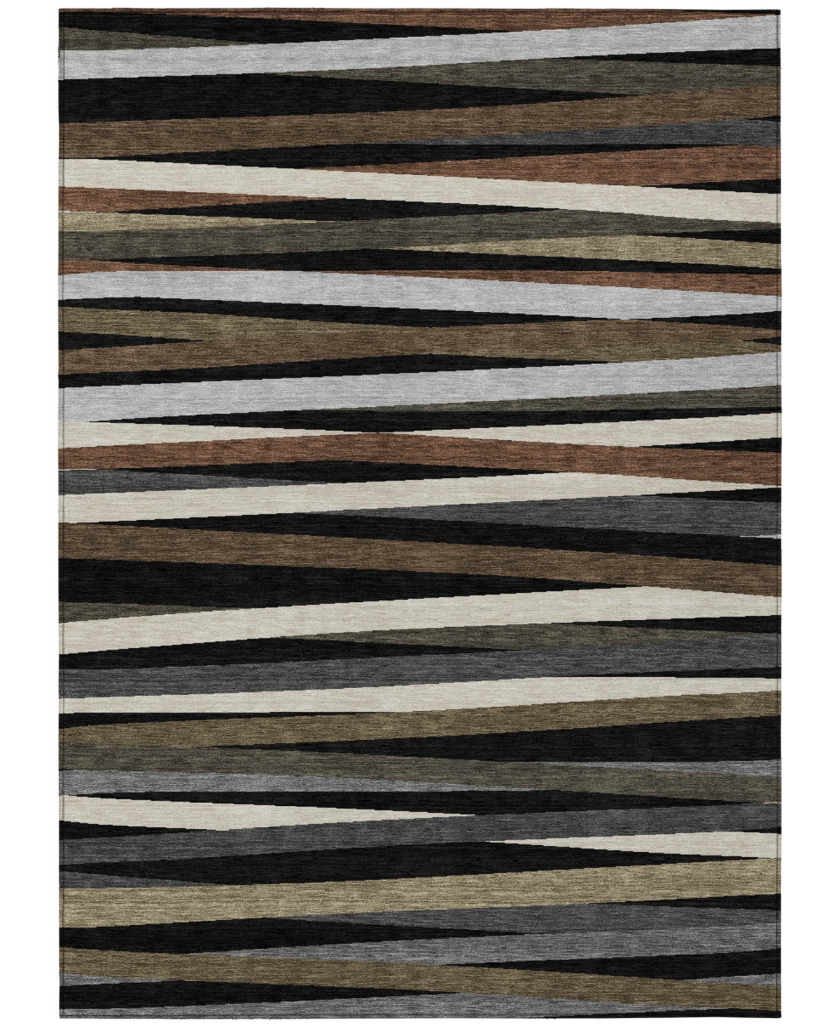 Addison Chantille Machine Washable Acn997 9'x12' Area Rug In Black