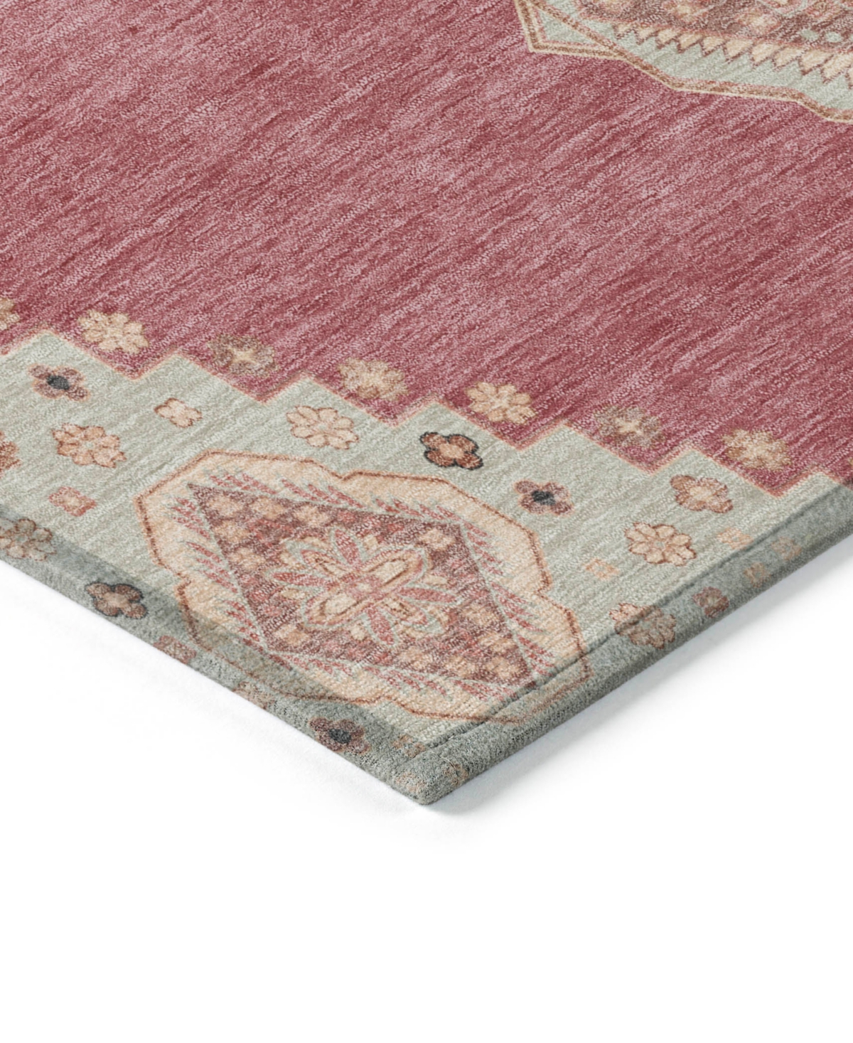 Addison Chantille Machine Washable Acn1014 9'x12' Area Rug In Rose