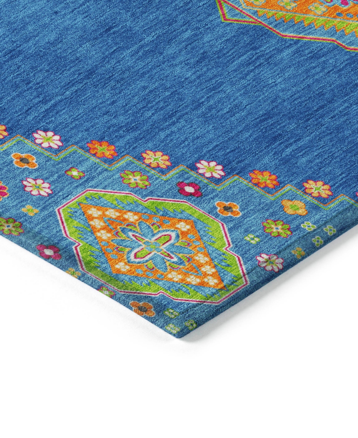 Addison Chantille Machine Washable Acn1014 9'x12' Area Rug In Denim