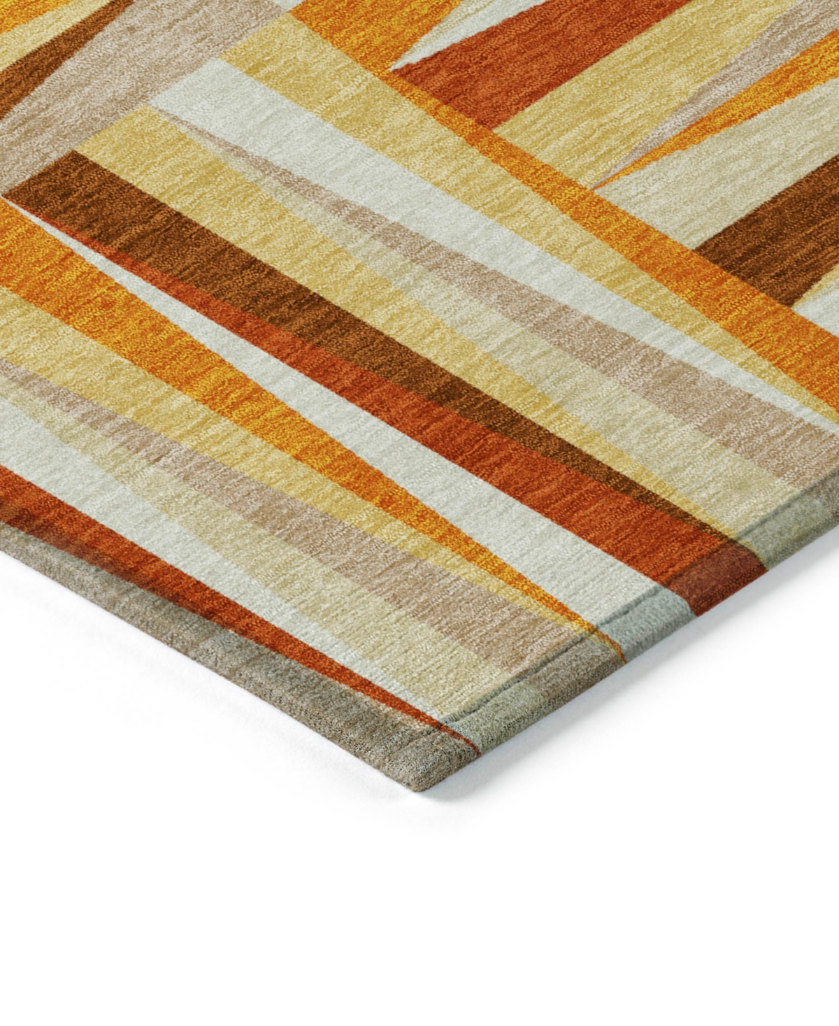 Addison Chantille Machine Washable Acn1012 9'x12' Area Rug In Orange