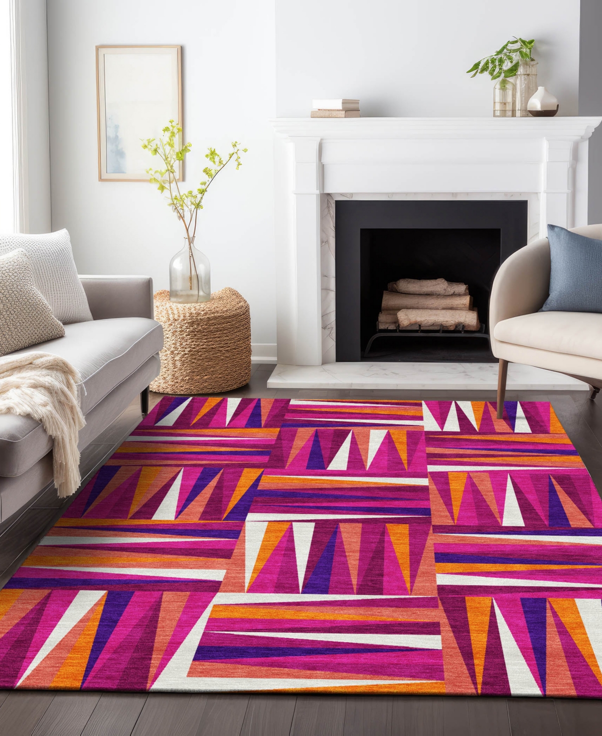 Addison Chantille Machine Washable Acn1012 9'x12' Area Rug In Cranberry