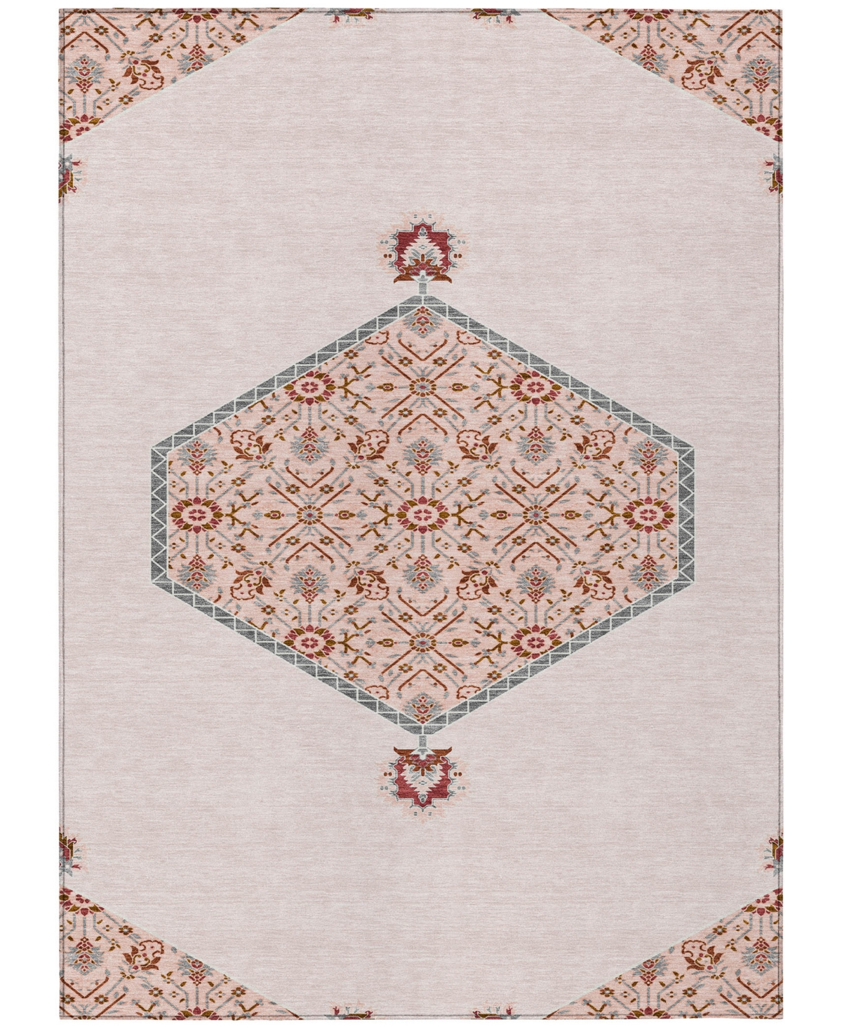 Addison Chantille Machine Washable Acn1011 8'x10' Area Rug In Pink
