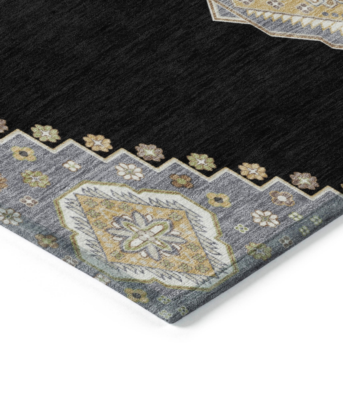 Addison Chantille Machine Washable Acn1014 8'x10' Area Rug In Black