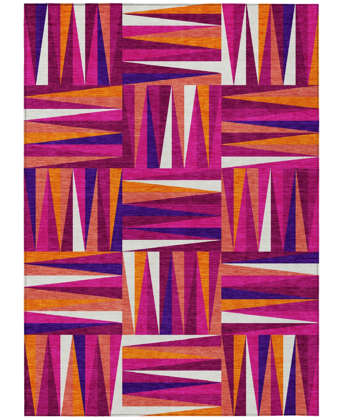 Addison Chantille Machine Washable Acn1012 8'x10' Area Rug In Cranberry