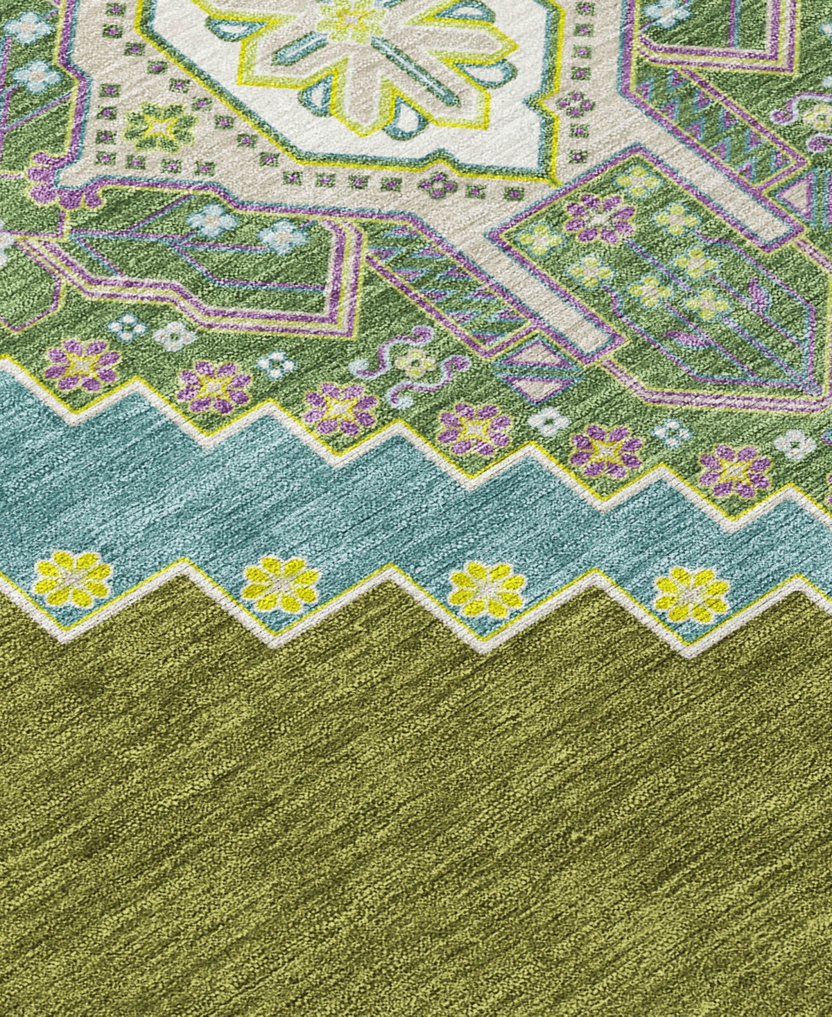 Addison Chantille Machine Washable Acn1014 8'x10' Area Rug In Olive