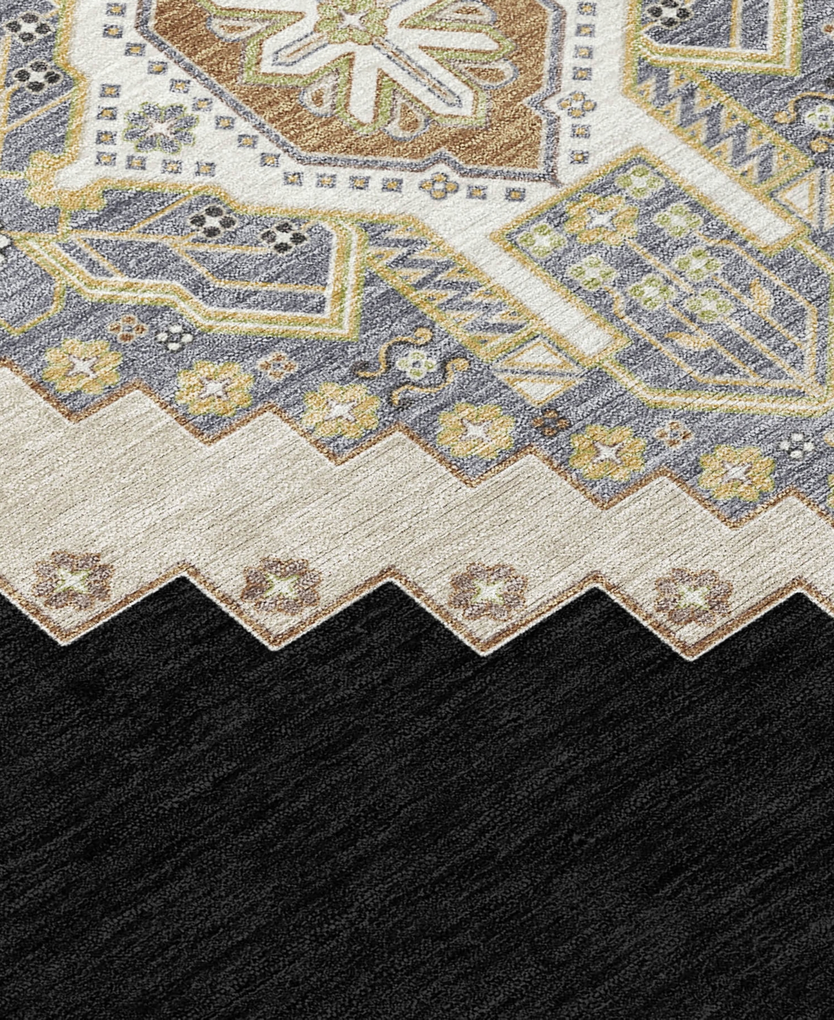 Addison Chantille Machine Washable Acn1014 8'x10' Area Rug In Black