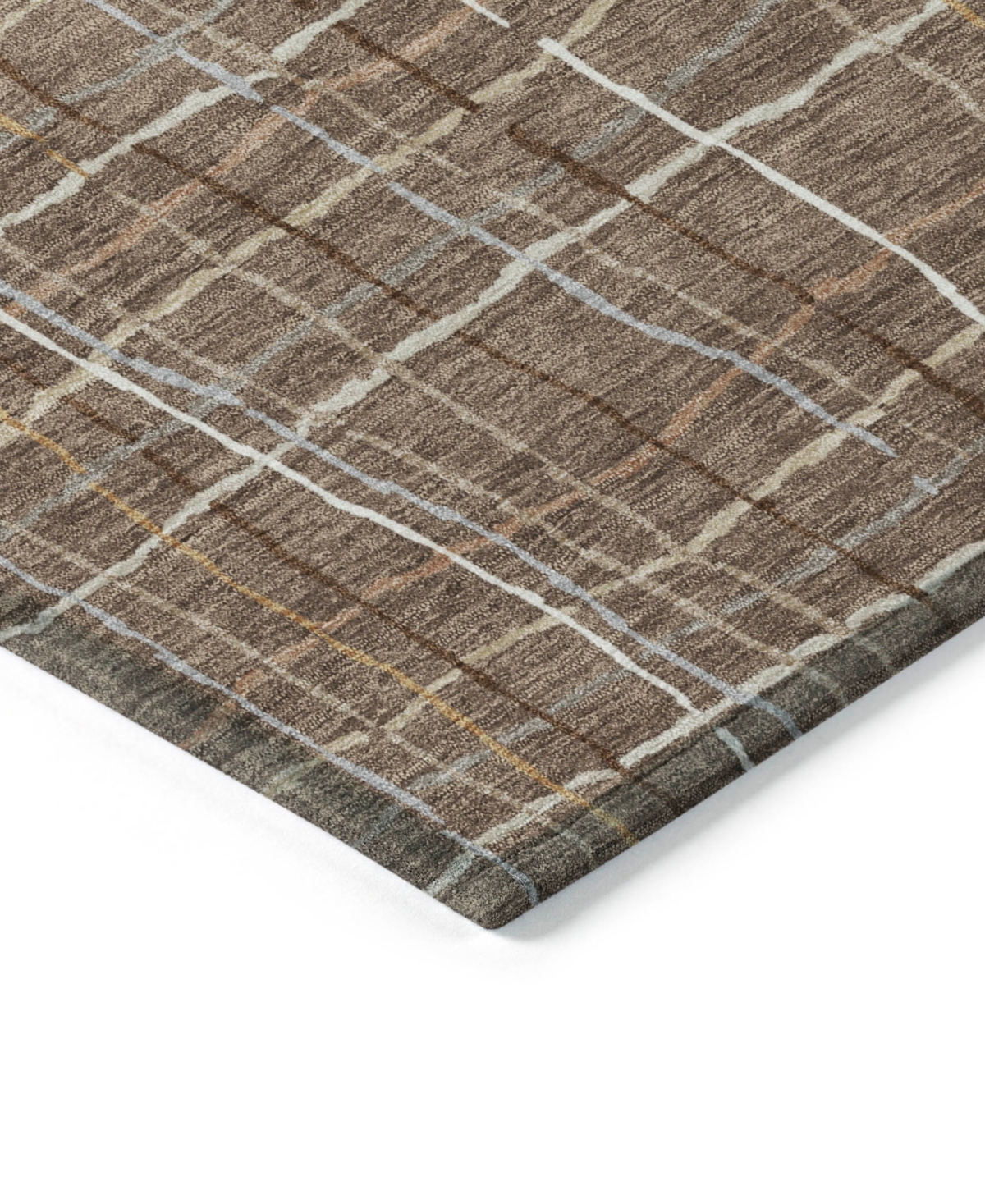Addison Chantille Machine Washable Acn998 5'x7'6" Area Rug In Taupe
