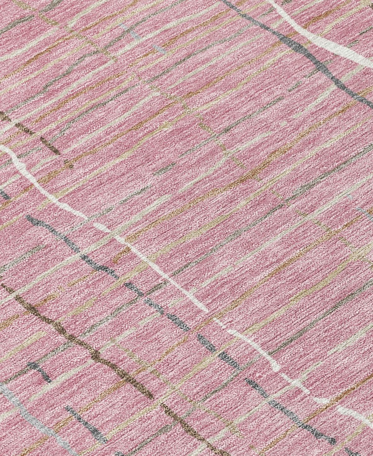 Addison Chantille Machine Washable Acn998 2'3"x7'6" Runner Area Rug In Pink