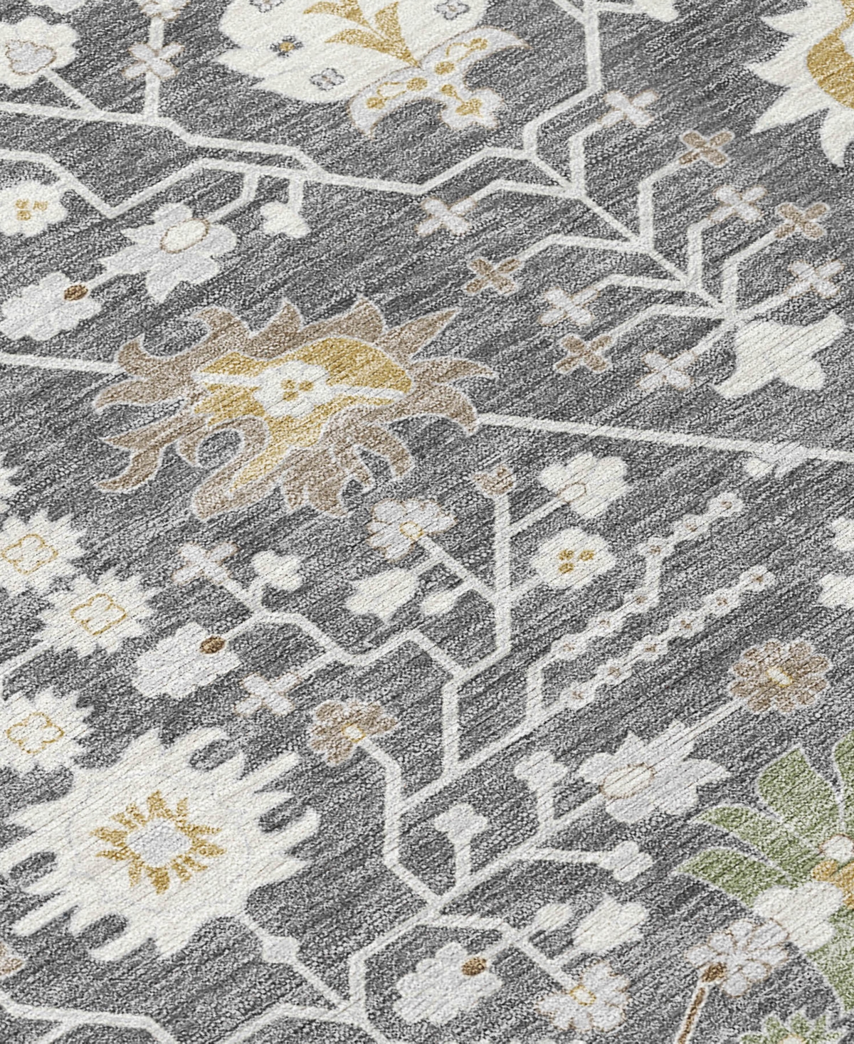 Addison Chantille Machine Washable Acn1009 2'3"x7'6" Runner Area Rug In Charcoal